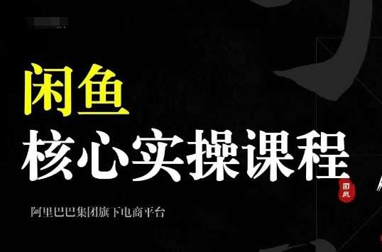 2024闲鱼核心实操课程，从养号、选品、发布、销售，教你做一个出单的闲鱼号-问小徐资源库
