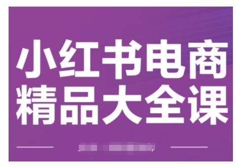 小红书电商精品大全课，快速掌握小红书运营技巧，实现精准引流与爆单目标，轻松玩转小红书电商-问小徐资源库