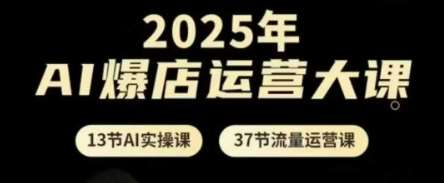 2025年AI爆店运营大课，13节AI实操课+37节流量运营课-问小徐资源库