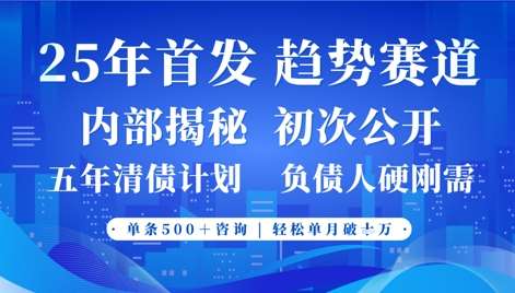 2025年首次公开，真正的事业型赛道，客咨不断，单月轻松破W-问小徐资源库