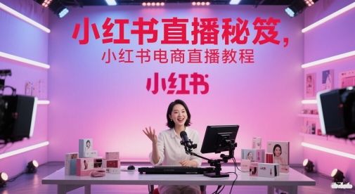 小红书直播秘笈，小红书电商直播教程-问小徐资源库