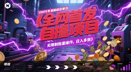 全网首发，2025年最新稳定暴力全自动自撸项目，无限制批量操作，日入多张【揭秘】-问小徐资源库