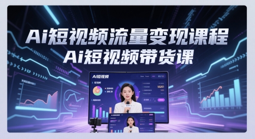 Ai短视频流量变现课程，Ai短视频带货课-问小徐资源库