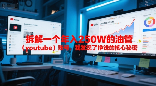 付费文章：拆解一个年入250W的油管（youtube）账号，我发现了挣钱的核心秘密-问小徐资源库