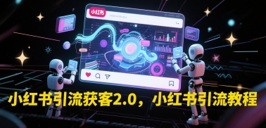 小红书引流获客2.0，小红书引流教程-问小徐资源库