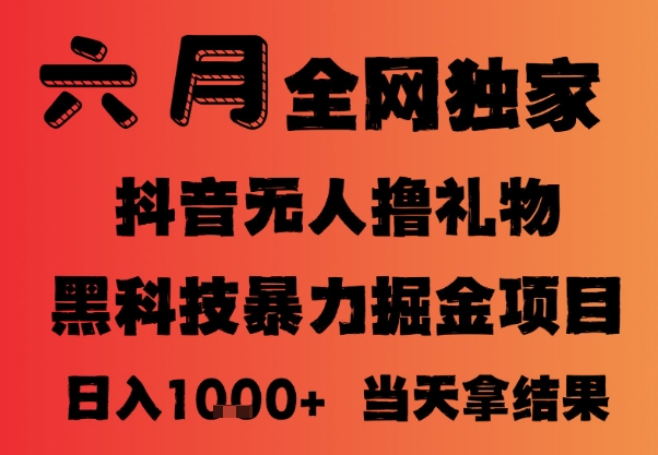 25年6月抖音无人直播最新暴力撸音浪掘金，小白可做，可批量矩阵放大，长期稳定日入1k+【揭秘】-问小徐资源库