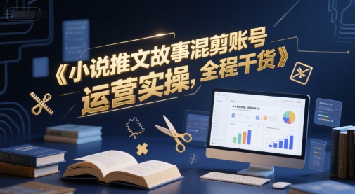 小说推文故事混剪账号运营实操，全程干货-问小徐资源库