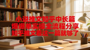 小说推文知乎中长篇爆单实操全流程分享，知乎推文看这一篇就够了-问小徐资源库