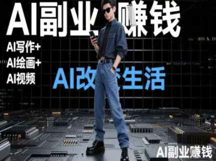 AI改变生活（Ai写作+AI绘画+Ai视频），AI副业挣钱-问小徐资源库