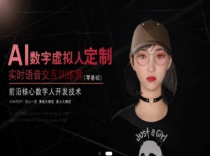 AI数字虚拟人定制，实时语音交互训练营（零基础），前沿核心数字人开发技术-问小徐资源库