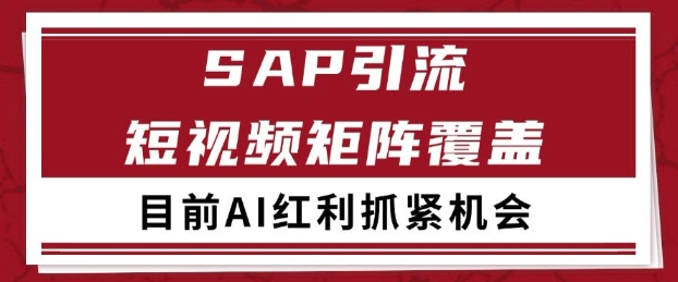 小红书某音sap赛道引流获客 自热矩阵日引200+【揭秘】-问小徐资源库