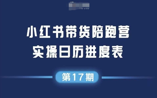 小红书第17期带货陪跑营，不囤货，无不直播，无不投流，通过选品+笔记内容+测品+笔记铺量+矩阵运营打爆款-问小徐资源库