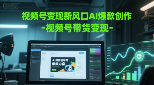 视频号变现新风口AI爆款创作-视频号带货变现-问小徐资源库