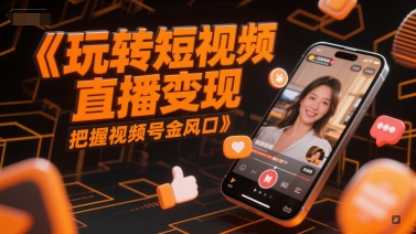 玩转短视频直播变现，把握视频号金风口-问小徐资源库