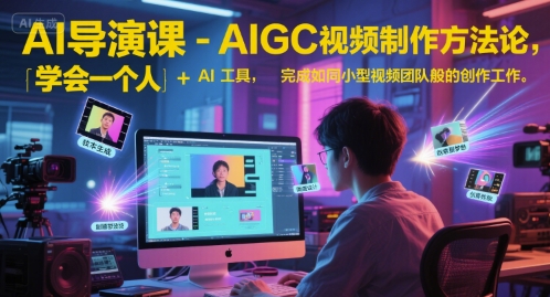 AI导演课-AIGC视频制作方法论，学会一个人+AI工具，完成如同小型视频团队般的创作工作，实现导演梦-问小徐资源库