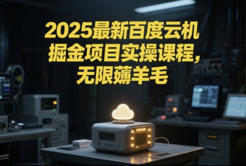 2025最新百度云机掘金项目实操课程单窗口保底5-10元月收益单窗口150+【揭秘】-问小徐资源库
