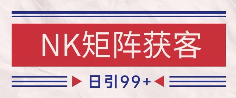 小红书某音NK赛道引流获客 自热矩阵日引200+【揭秘】-问小徐资源库