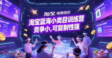 淘宝蓝海小类目训练营， 竞争小，可复制性强-问小徐资源库