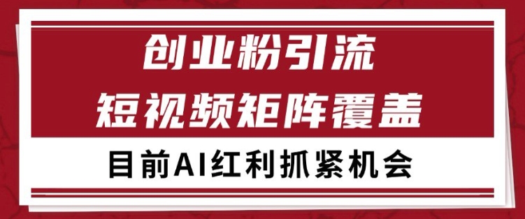 小红书某音创业赛道引流获客 自热矩阵日引200+【揭秘】-问小徐资源库