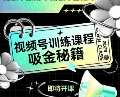 如何做好视频号，视频号训练课程，吸金秘籍-问小徐资源库