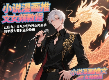 小说漫画推文女频教程，让所有小白从0成为行业内高手，简单暴力兼职轻松挣米-问小徐资源库
