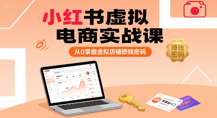 小红书虚拟电商实战课，从0掌握虚拟店铺賺钱密码-问小徐资源库