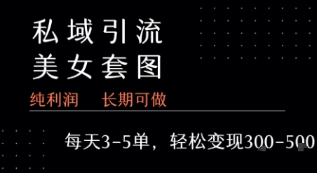 私域卖套图每天3-5单   每单利润99-2张+-问小徐资源库