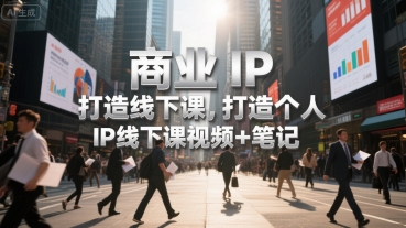 商业IP打造线下课，打造个人 IP线下课视频+笔记-问小徐资源库