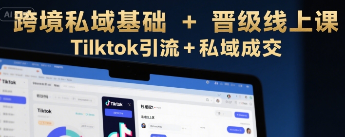 跨境私域基础+晋级线上课，Tilktok引流+私域成交-问小徐资源库