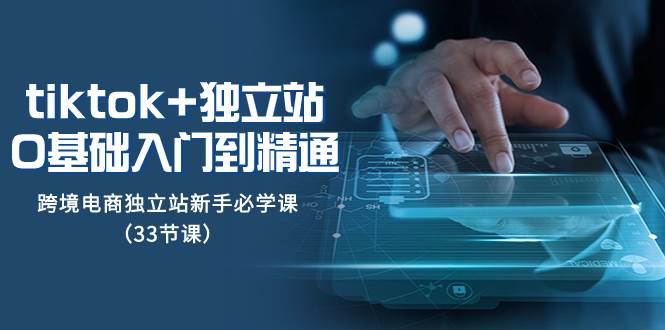 （8065期）tk+独立站从0基础入门到精通，跨境电商独立站新手必学课（33节课）-问小徐资源库