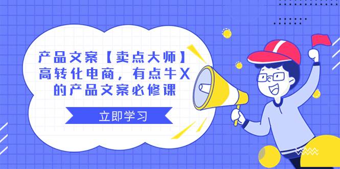 （8244期）产品文案【卖点 大师】高转化电商，有点牛X的 产品文案必修课-问小徐资源库