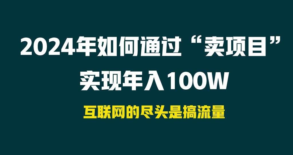（9147期） 2024年如何通过“卖项目”实现年入100W-问小徐资源库