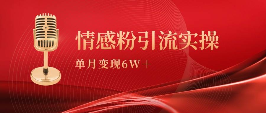 （9473期）单月变现6w+，情感粉引流变现实操课-问小徐资源库