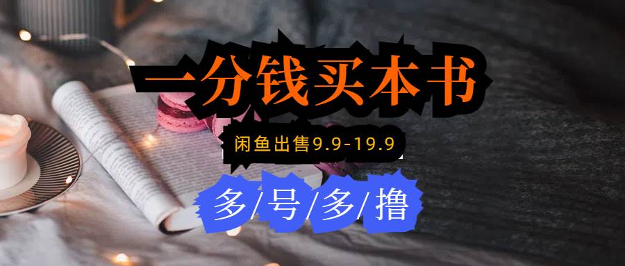 （9695期）每天花1分钱买一本书，闲鱼出售9.9-19.9不等，多账号多撸 新手小白均可操作-问小徐资源库