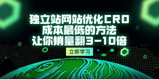 （10173期）独立站网站优化CRO，成本最低的方法，让你销量翻3-10倍（5节课）-问小徐资源库