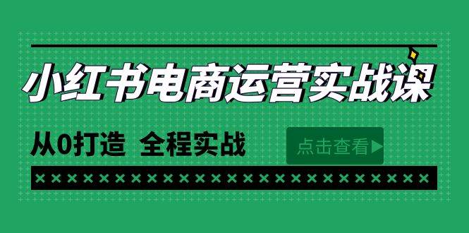 （9946期）最新小红书·电商运营实战课，从0打造  全程实战（65节视频课）-问小徐资源库