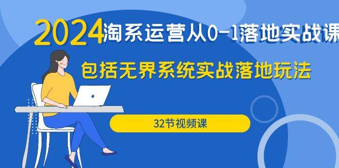 （9919期）2024·淘系运营从0-1落地实战课：包括无界系统实战落地玩法（32节）-问小徐资源库