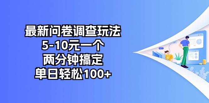 （10606期）最新问卷调查玩法，5-10元一个，两分钟搞定，单日轻松100+-问小徐资源库