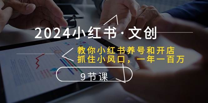 （10440期）2024小红书·文创：教你小红书养号和开店、抓住小风口 一年一百万 (9节课)-问小徐资源库