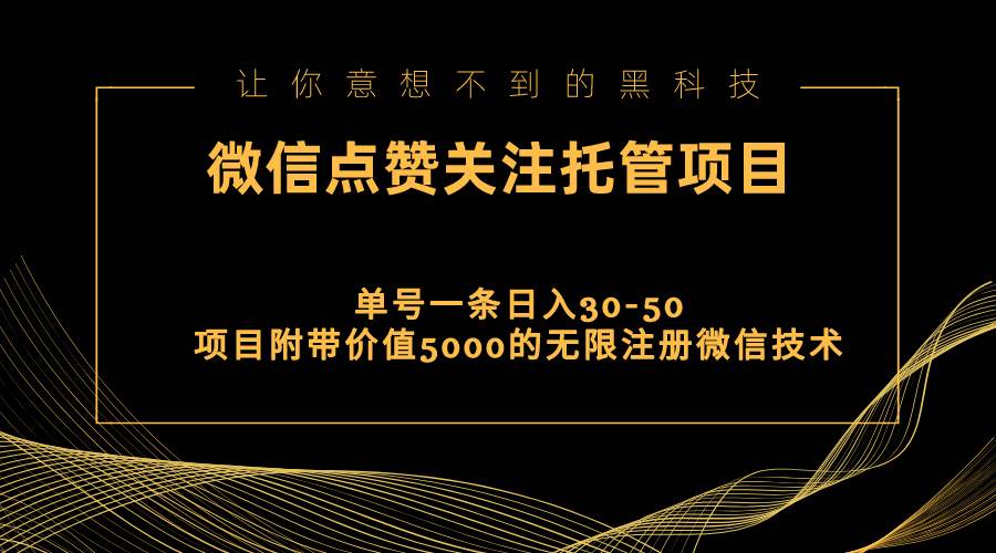 （11177期）视频号托管点赞关注，单微信30-50元，附带价值5000无限注册微信技术-问小徐资源库