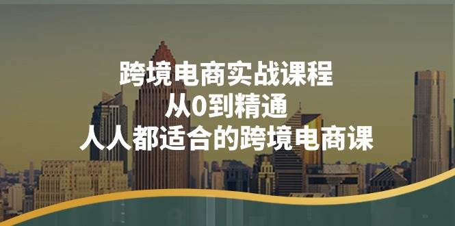 （11183期）跨境电商实战课程：从0到精通，人人都适合的跨境电商课（14节课）-问小徐资源库