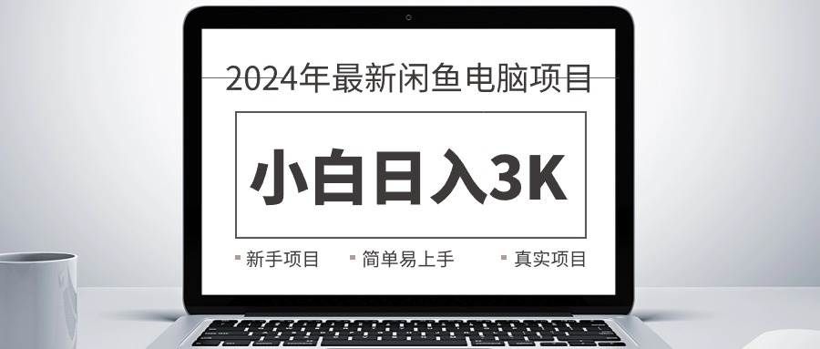 （10845期）2024最新闲鱼卖电脑项目，新手小白日入3K+，最真实的项目教学-问小徐资源库
