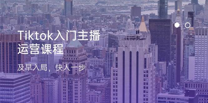 （11045期）Tiktok入门主播运营课程，及早入局，快人一步（11节）-问小徐资源库
