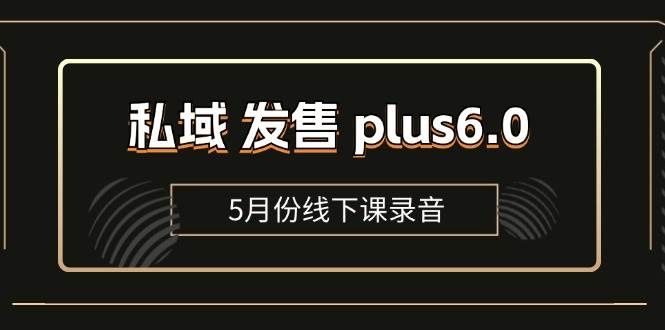 （11612期）私域 发售 plus6.0【5月份线下课录音】/全域套装 sop流程包，社群发售…-问小徐资源库