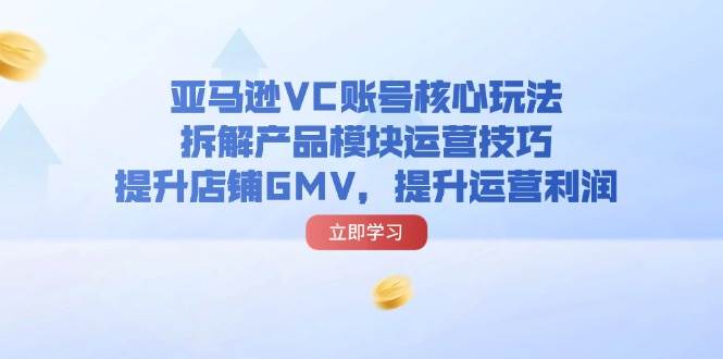 （11848期）亚马逊VC账号核心玩法，拆解产品模块运营技巧，提升店铺GMV，提升运营利润-问小徐资源库