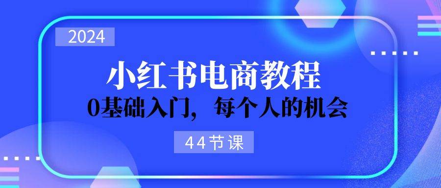 （11532期）2024从0-1学习小红书电商，0基础入门，每个人的机会（44节）-问小徐资源库