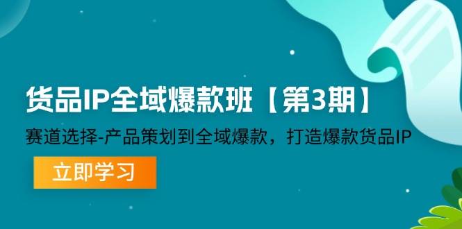 （12078期）货品-IP全域爆款班【第3期】赛道选择-产品策划到全域爆款，打造爆款货品IP-问小徐资源库