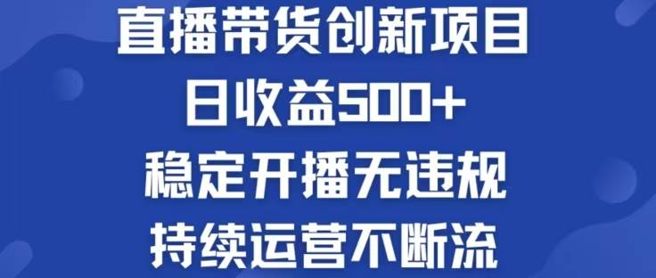 （12687期）淘宝无人直播带货创新项目，日收益500，轻松实现被动收入-问小徐资源库