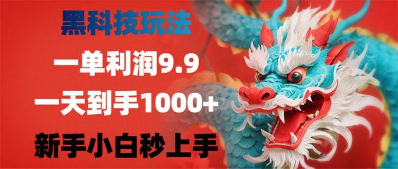 （12793期）黑科技玩法，一单利润9.9,一天到手1000+，新手小白秒上手-问小徐资源库