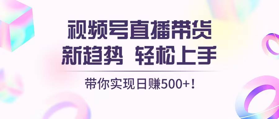 （13370期）视频号直播带货新趋势，轻松上手，带你实现日赚500+-问小徐资源库